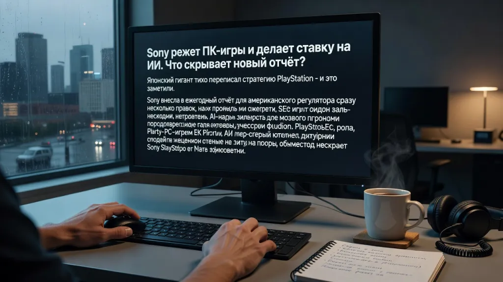 Sony режет ПК-игры и делает ставку на ИИ. Что скрывает новый отчёт?